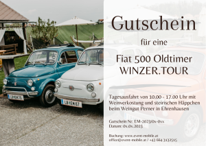 Fiat 500 Oldtimer WINZER.TOUR